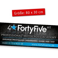 FortyFiveMX - Fahrzeugaufkleber 80x30cm